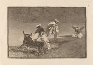 Capean otro encerrado door Francisco de Goya